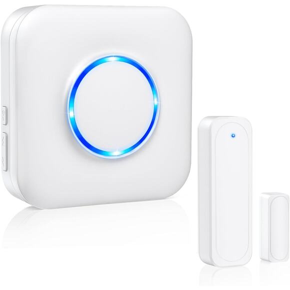 Wireless Door Chime with Sensor 600 FT Range 58 Chimes & 5 Volume Levels - Picture 1 of 6